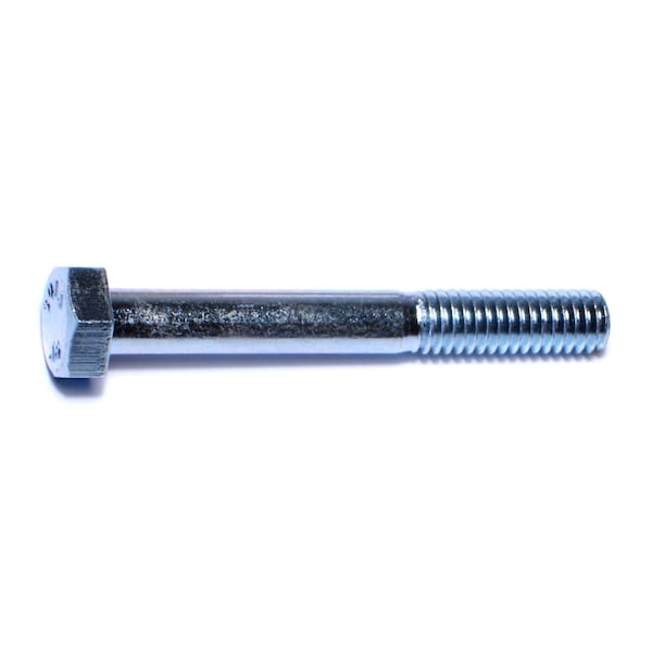 Midwest Fastener Grade 2, 5/16"-18 Hex Head Cap Screw, Zinc Plated Steel, 2-1/2 in L, 100 PK 00035 - main